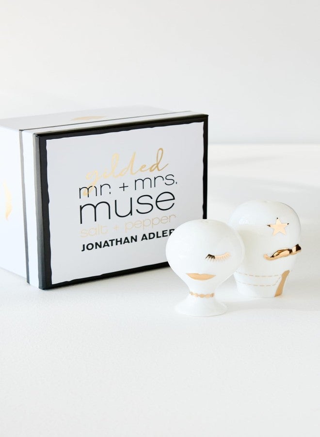 Jonathan Adler Gilded Muse Salt & Pepper Set by Jonathan Adler UK - Image 3