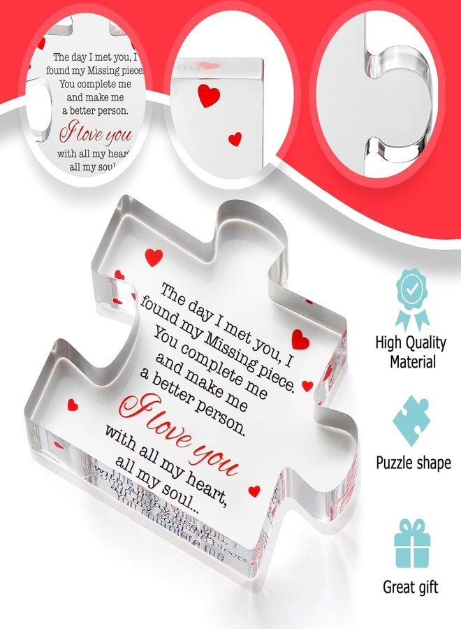 Gifzy Valentines Day Gifts - 5 X 5 inch I Love You Gifts for Him, Her - Acrylic Puzzle Printed Message - Birthday, Wedding for Boyfriend, Girlfriend - I Love You Presents for Husband, Wife - Image 4