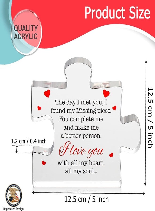 Gifzy Valentines Day Gifts - 5 X 5 inch I Love You Gifts for Him, Her - Acrylic Puzzle Printed Message - Birthday, Wedding for Boyfriend, Girlfriend - I Love You Presents for Husband, Wife - Image 3