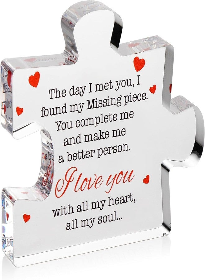 Gifzy Valentines Day Gifts - 5 X 5 inch I Love You Gifts for Him, Her - Acrylic Puzzle Printed Message - Birthday, Wedding for Boyfriend, Girlfriend - I Love You Presents for Husband, Wife - Image 1