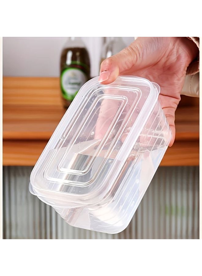 10pcs 700ml Large Capacity Food Storage Containers Reusable Transparent For Fruits Vegetables Spices - Image 5