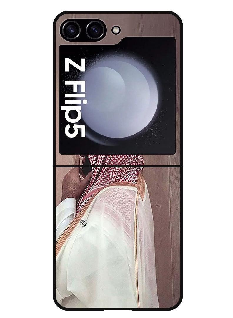 Theodor Protective Case Anti Scratch Shock Proof Bumper Cover For Samsung Galaxy Z Flip 5 Mbs smile - Image 1