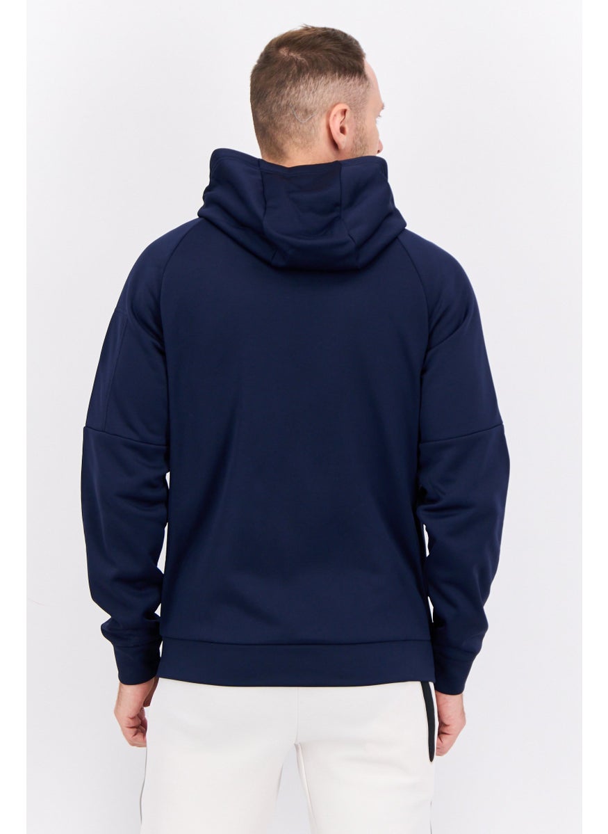 Nike Men Sportswear Fit Long Sleeve Training Hoodie, Navy  - Image 3