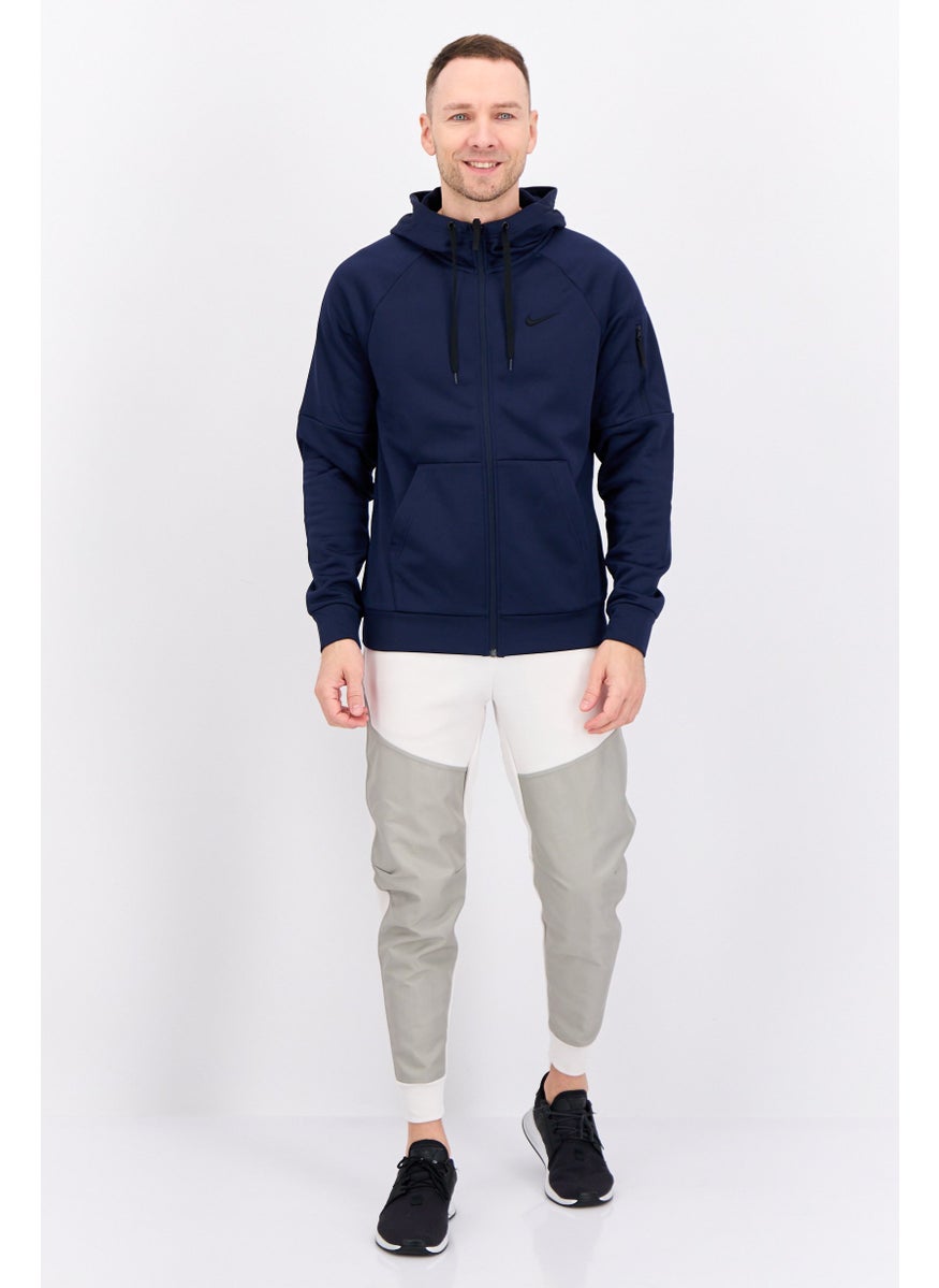 Nike Men Sportswear Fit Long Sleeve Training Hoodie, Navy  - Image 4