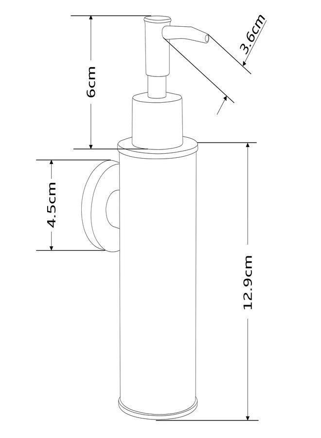 BGL Soap Dispenser Stainless Steel 304 Gold Wall Mount Liquid and Soap Dispenser Round for Kitchen and Bathroom - Image 5