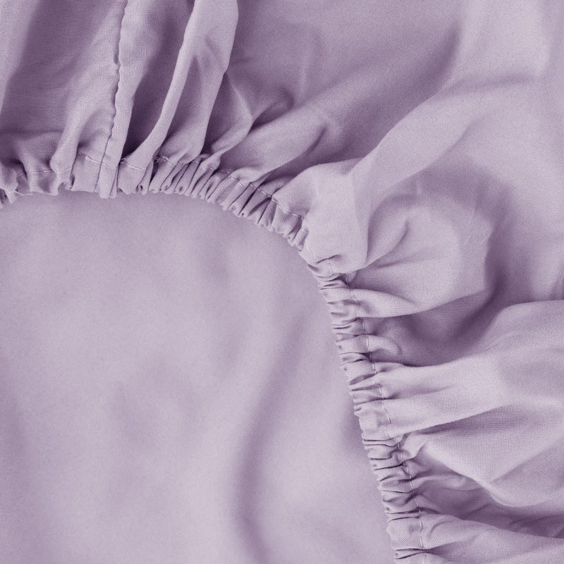 Ghooss Sheets Set Full Size Hotel Luxury-Extra Soft 1800 Microfiber Bedding Sets Wrinkle Free Stain Resistant-Deep Pocket Fitted Sheet Flat Sheet Pillowcases 4 Piece Bed Sheets Lavender - Image 4