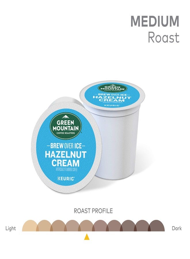 Green Mountain Coffee Roasters Brew Over Ice Hazelnut Cream, Single Serve Keurig K-Cup Pods, Flavored Iced Coffee, 12 Count - Image 4