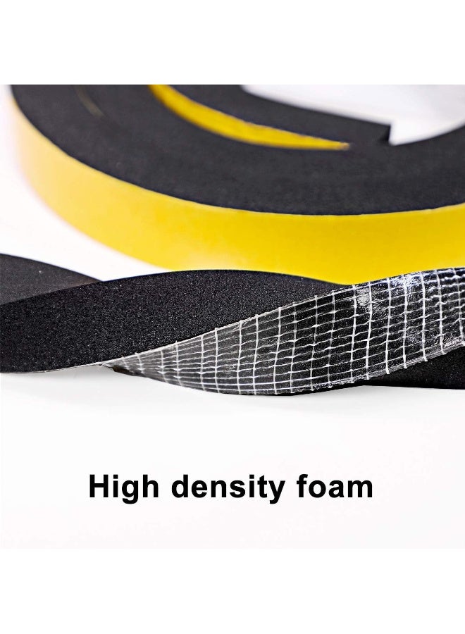 TORRAMI Foam Seal Tape 1 inch W x 3/4 inch T x 6.5 Ft Length,High Density Foam Weather Strip Neoprene Stripping with Adhesive (Total 13 Ft Length, 2 Rolls of 6.5 Ft Each) - Image 3