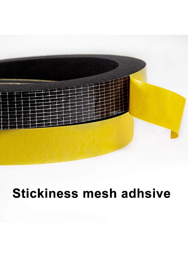 TORRAMI Foam Seal Tape 1 inch W x 3/4 inch T x 6.5 Ft Length,High Density Foam Weather Strip Neoprene Stripping with Adhesive (Total 13 Ft Length, 2 Rolls of 6.5 Ft Each) - Image 4