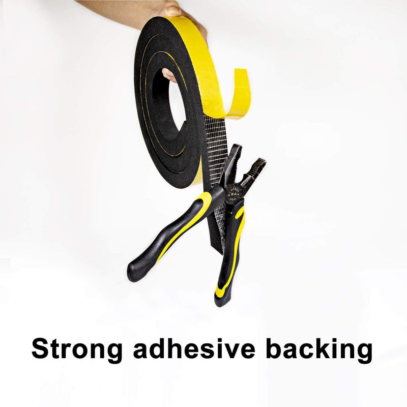 TORRAMI Foam Seal Tape 1 inch W x 3/4 inch T x 6.5 Ft Length,High Density Foam Weather Strip Neoprene Stripping with Adhesive (Total 13 Ft Length, 2 Rolls of 6.5 Ft Each) - Image 5