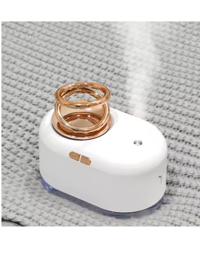 Mini Air Humidifier - Cool Mist Humidifier Diffuser - with 7-Color - white - فواحه حلق - ابيض