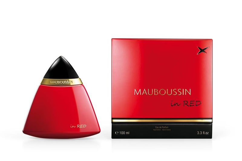 Mauboussin - In Red 100ml (3.3 Fl Oz) - Eau de Parfum for Women - Oriental, Floral & Woody Scents - Image 1