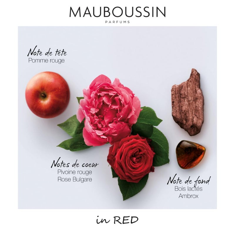 Mauboussin - In Red 100ml (3.3 Fl Oz) - Eau de Parfum for Women - Oriental, Floral & Woody Scents - Image 4