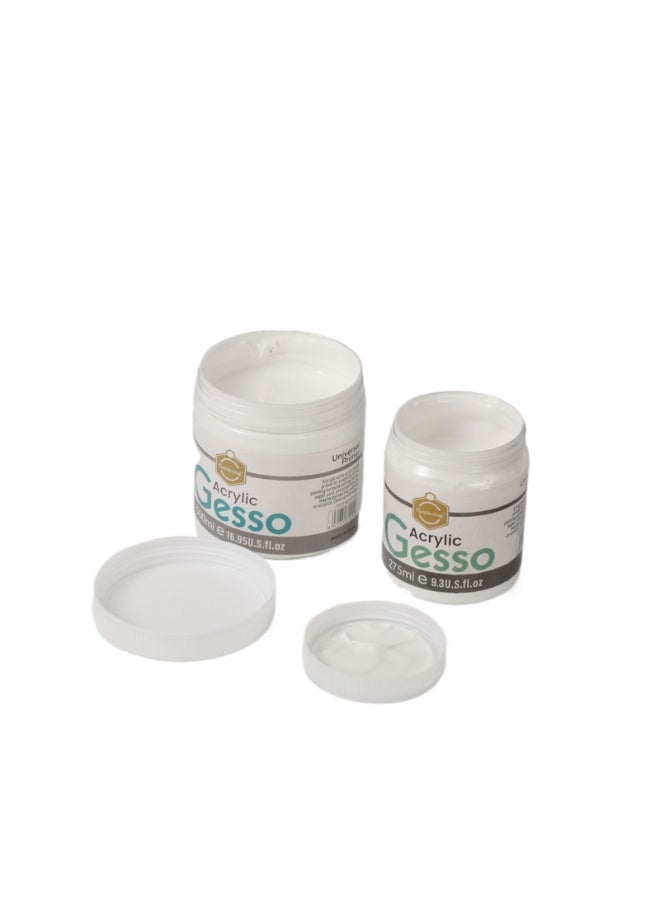 Keep Smiling Acrylic Gesso 500ml – Non-Toxic Primer for Painting, Ideal for Artists & Beginners - Image 3