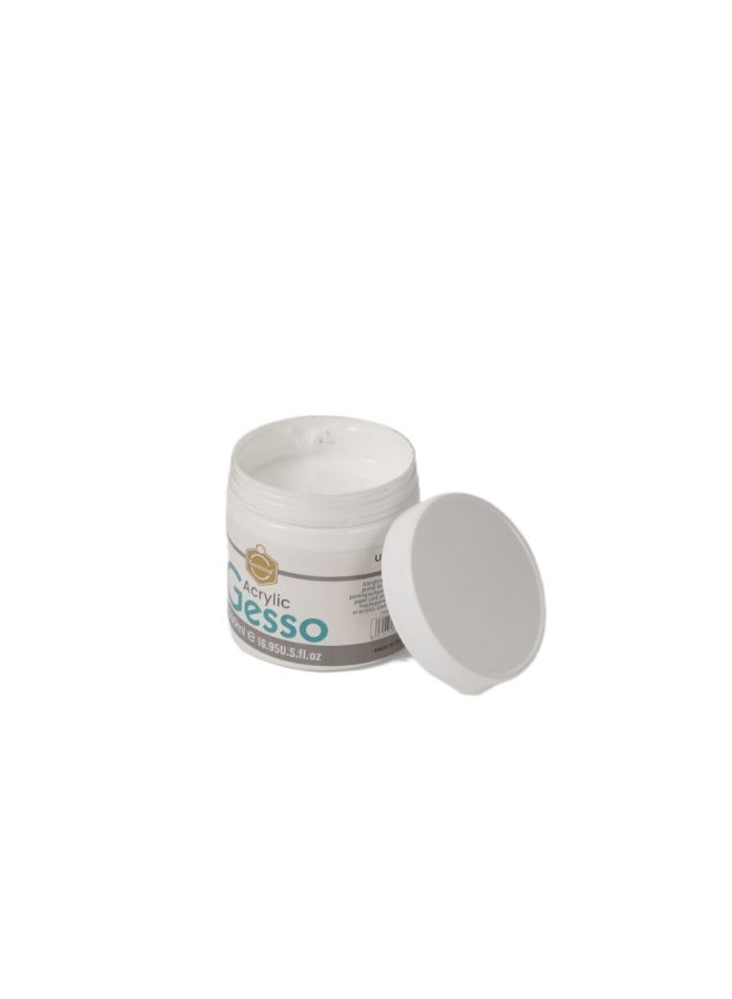 Keep Smiling Acrylic Gesso 500ml – Non-Toxic Primer for Painting, Ideal for Artists & Beginners - Image 4