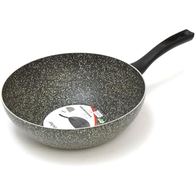 هاسيفير مقلاة ووك من الجرانيت من سلسلة لافيلا برايم، مقاس 28 سم، غير لاصقة، بمقبض متين، صنع في تركيا - Image 3