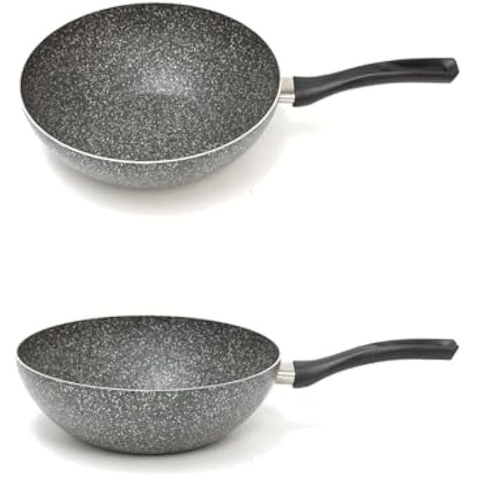 هاسيفير مقلاة ووك من الجرانيت من سلسلة لافيلا برايم، مقاس 28 سم، غير لاصقة، بمقبض متين، صنع في تركيا - Image 2