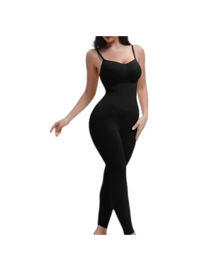 general Unitard Jumpsuits for Women Tummy Control Capri Bodysuits Cropped Yoga Body Suit Compression Jumpsuits - Image 1
