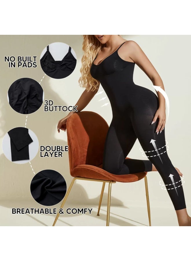 general Unitard Jumpsuits for Women Tummy Control Capri Bodysuits Cropped Yoga Body Suit Compression Jumpsuits - Image 2
