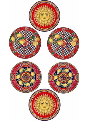 Porcelain 27 cm 6-Piece Serving Plate Red Lemon Sun - pzsku/Z6C46ADECB28719719135Z/45/_/1729192216/3fba5ee3-49c0-43c0-af3d-83abe9f94151