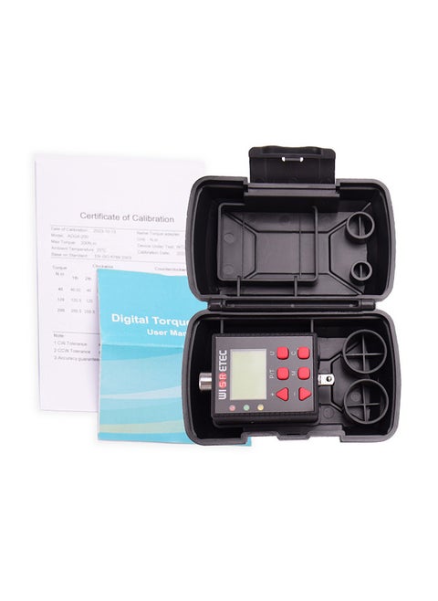Digital Torque Meter Digital Backlight Display Wrench Torque Tester Two Working Modes Adjustable Five Units Switchable with Buzzer and LED Indicator Light Function