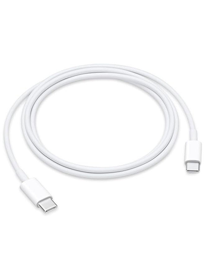 USB-C 60W Charge Cable 1 m, USB C to USB Cable, 60W Type C Fast Charging Line, Compatible with iPhone 16/15 Series, iPad Pro, MacBook Pro/Air, Galaxy S24 Ultra, Huawei P60, and More, White - Image 1