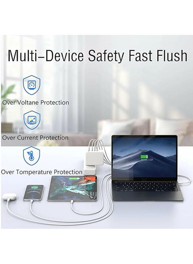 USB-C 60W Charge Cable 1 m, USB C to USB Cable, 60W Type C Fast Charging Line, Compatible with iPhone 16/15 Series, iPad Pro, MacBook Pro/Air, Galaxy S24 Ultra, Huawei P60, and More, White - Image 3