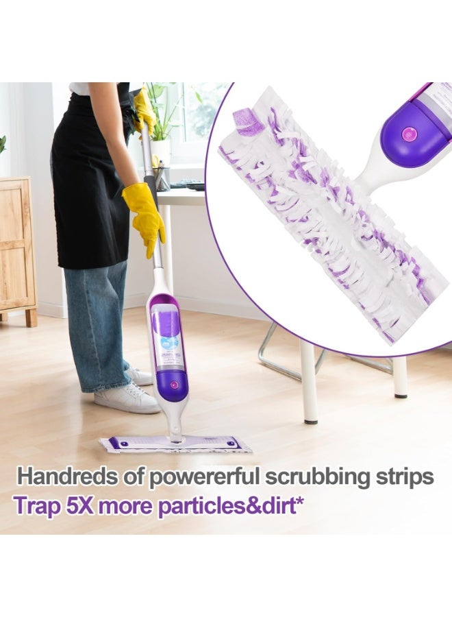 قطع غيار وسادات بديلة لممسحة سويفر باور موب - قطع قماش تنظيف مبللة شديدة التحمل، محلول تنظيف متعدد الأسطح للأرضيات الخشبية والبلاط، 11 قطعة - Image 3