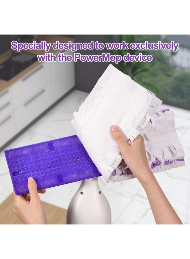 قطع غيار وسادات بديلة لممسحة سويفر باور موب - قطع قماش تنظيف مبللة شديدة التحمل، محلول تنظيف متعدد الأسطح للأرضيات الخشبية والبلاط، 11 قطعة - Image 2