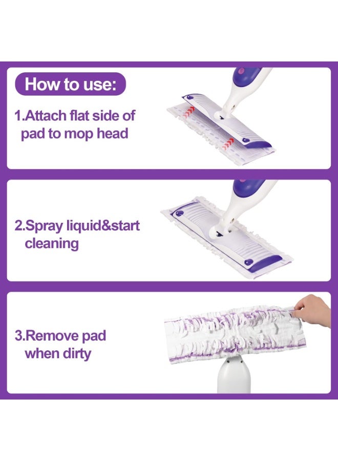 قطع غيار وسادات بديلة لممسحة سويفر باور موب - قطع قماش تنظيف مبللة شديدة التحمل، محلول تنظيف متعدد الأسطح للأرضيات الخشبية والبلاط، 11 قطعة - Image 5