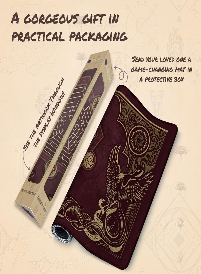 Paramint Flamewake Phoenix (Stitched) - MTG Playmat - Compatible with Magic The Gathering Playmat - Play MTG, YuGiOh, TCG - Original Play Mat Art Designs & Accessories - Image 5