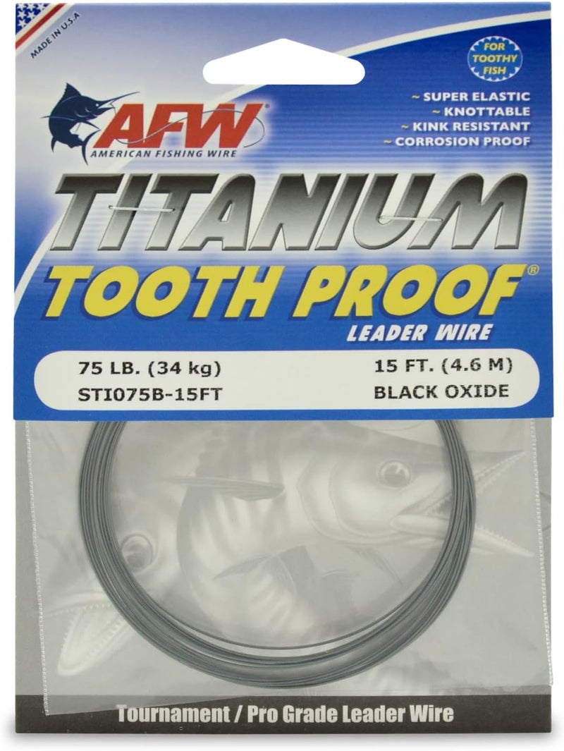 AFW Titanium Tooth Proof, Single Strand Leader Wire - Image 1