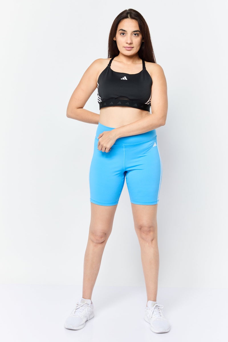 Adidas Women Tight Fit Training Shorts, Blue - Image 2