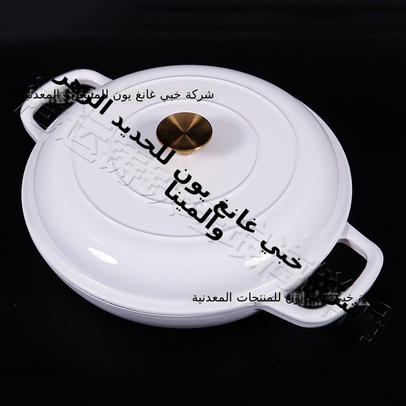 وعاء المأكولات البحرية المينا 30 سم - أواني طهي من الحديد الزهر للاستخدام المنزلي والمطاعم - Image 1