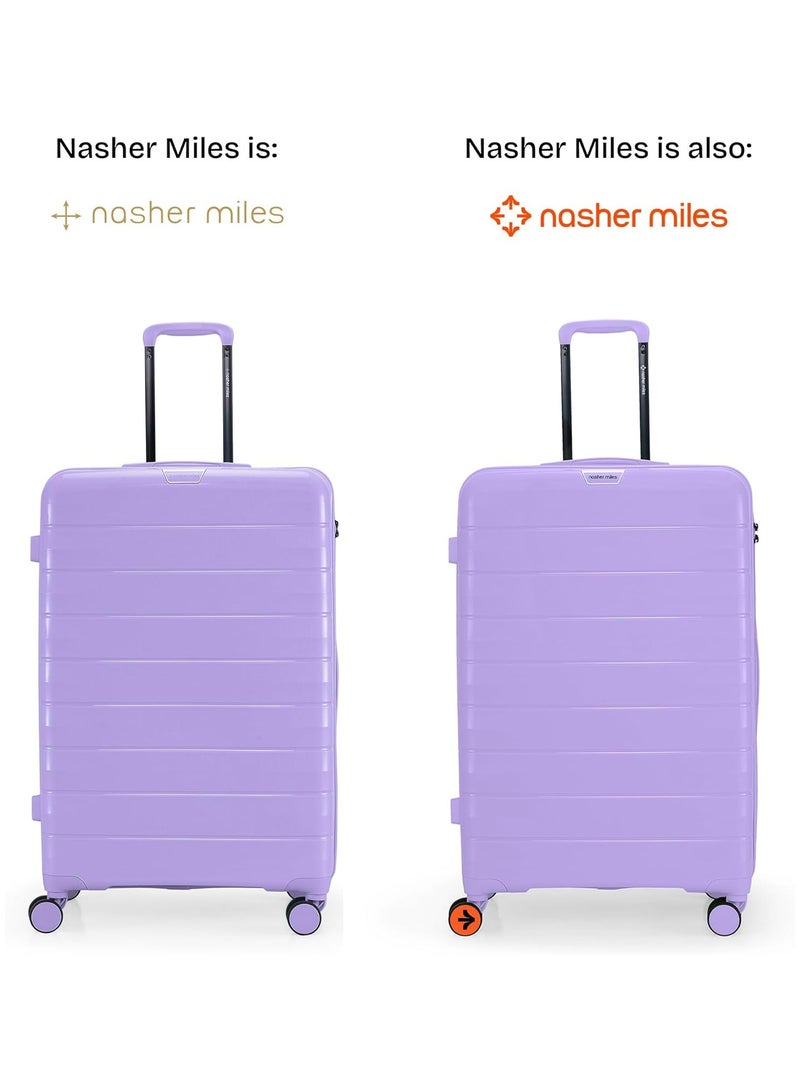 nasher miles Nasher Miles Vienna Hard-Sided Polypropylene Luggage Set of 3 Purple Trolley Bags (55, 65 & 75 )  - Image 3