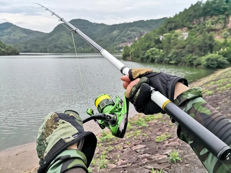 Valkyrie 3 Meters Carbon Fiber Fishing Rod - 9 Knuckles 9 Ring Telescopic -