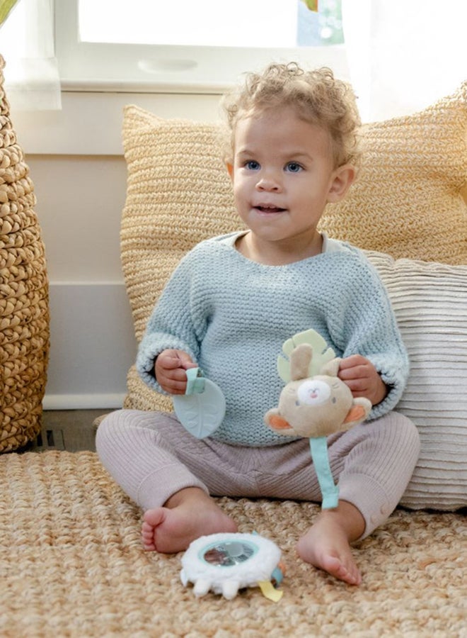 ingenuity Soothing Essentials Wood Carrier Toy Bar, Montesorri-Inspired, 3 Removable Toys, 0 - 12 Months - Image 4