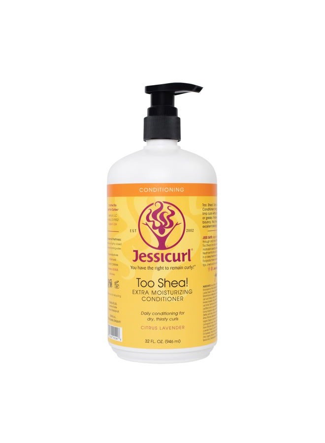 Jessicurl Too Shea Extra Moisturizing Conditioner, Citrus Lavender, 32.0 Fluid Ounce - Image 1