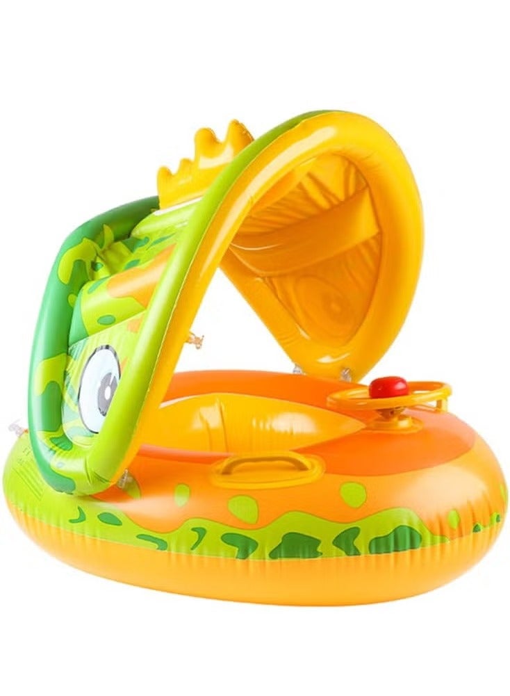 kids swimming float with sunshade protection  - Image 1