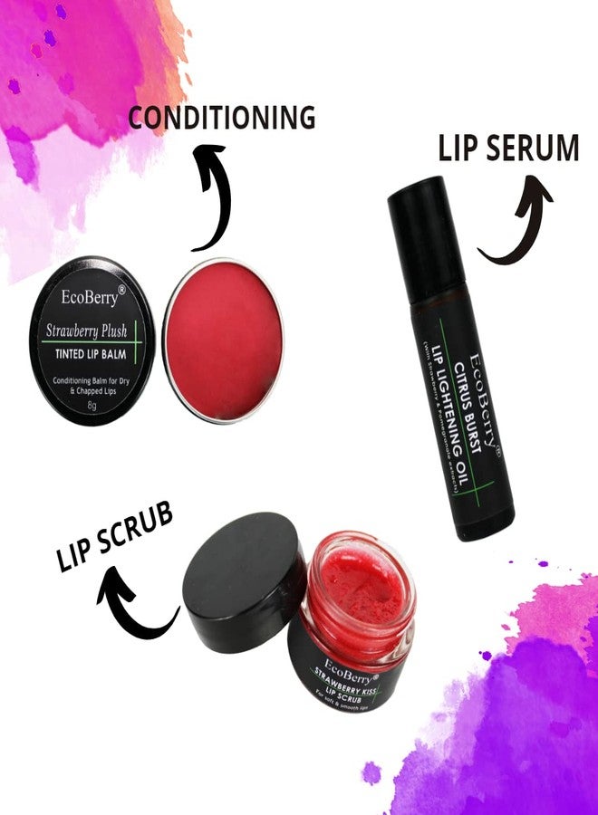 EcoBerry Strawberry Tinted Lip Balm for Natural Pink Lips (8g) | Moisturizer for Dry Chapped Lips | Shea Butter, Vitamin E & Strawberry Extract | Handmade | Natural SPF | Vegan | Chemical Free - Image 5