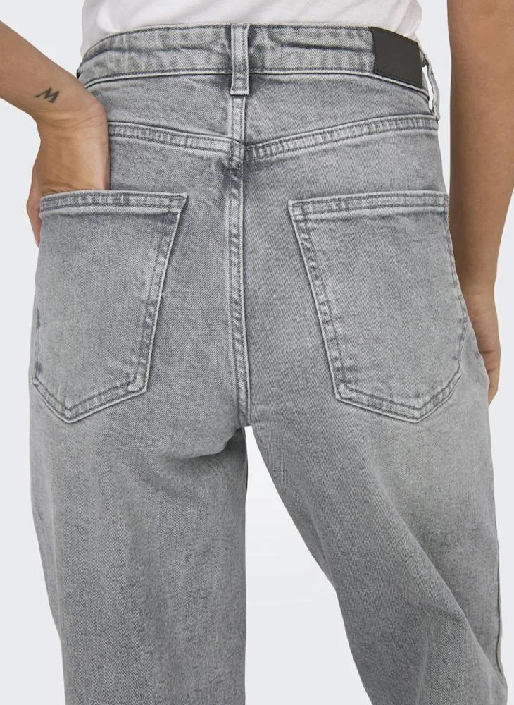 Only  Casual High Waisted Wide Leg Jeans for Women | Best Price UAE