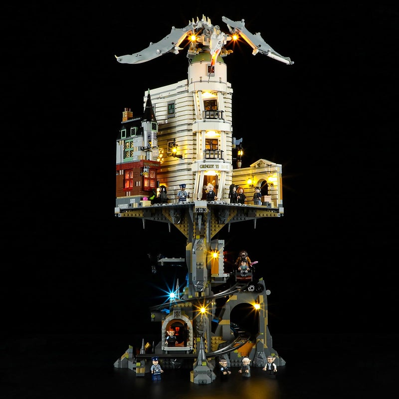 YEABRICKS LED Light for Lego-76417 Harry Potter Gringotts Wizarding Bank-Collectors’Edition Building Blocks Model (Lego Set NOT Included) - Image 1