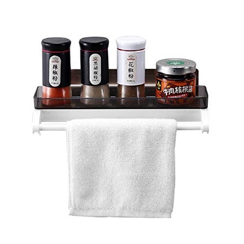 Luvina Bathroom multi functional shampoo cosmetic plastic storage rack with plastic napkin towel rack holder - Image 1