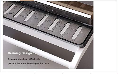 Luvina Bathroom multi functional shampoo cosmetic plastic storage rack with plastic napkin towel rack holder - Image 4