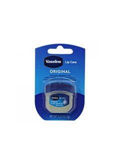Vaseline Original lip balm 7 grams Treats dry, cracked lips Long-lasting hydration Made to feel good and benefit the skin 