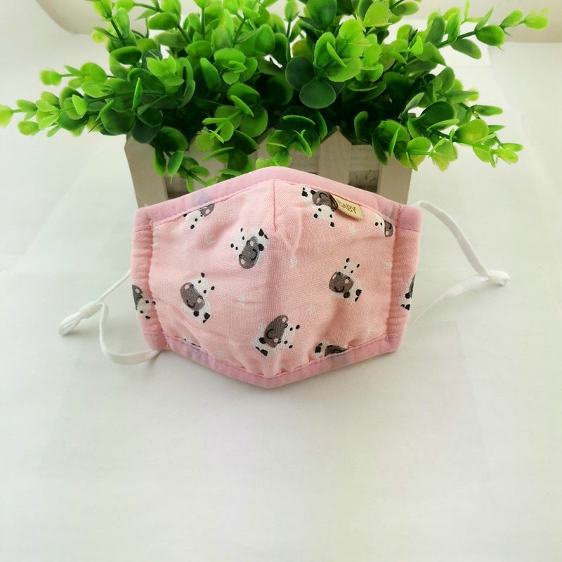 Children'S Warm Masks For Infants And Toddlers Cute Cartoon Male And Female Babies Children'S Cotton Gauze Breathable Masks - Image 1