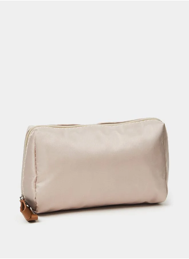 Styli Solid Washbag With Zip Closure