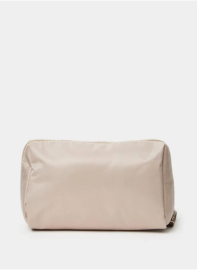 Styli Solid Washbag With Zip Closure