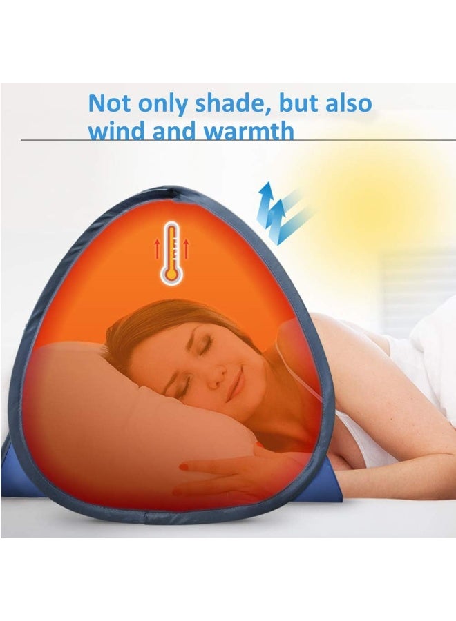 BEYST BEYST Beach Sun Shelter,Instant Sun Protection Canopy with Zippered,Beach Lounge Chair Boat,Anti-UV Mini Automatic  - Image 5