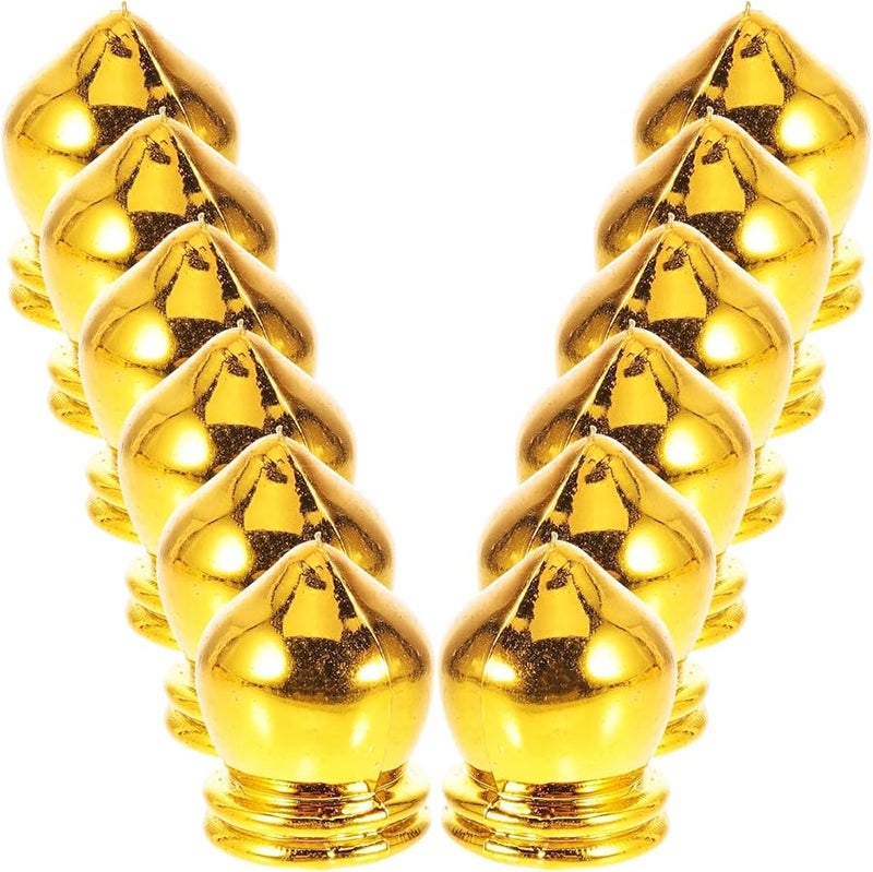 Gold Flagpole Ball Topper 4Pcs Pennant Head Accessories - Image 3